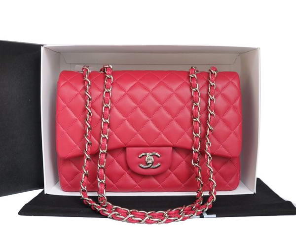 7A Replica Chanel Original Leather Flap Bag A28600 Peach